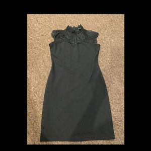 Shein High Neck Lace Black Dress M